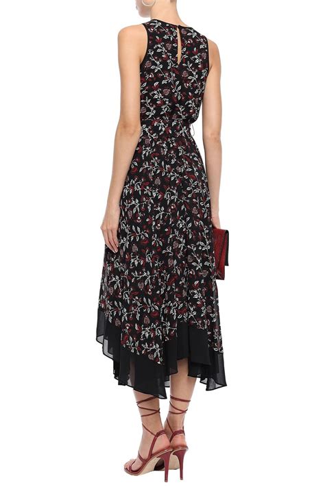 michael kors flowy dress|Floral Georgette Midi Dress .